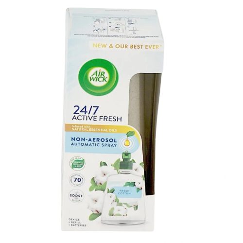 Air Wick Active Fresh készülék+utántöltő 228ml Friss pamut