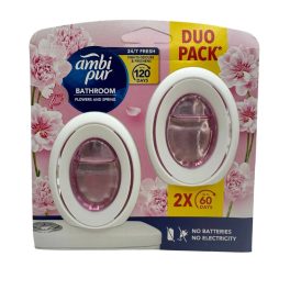   Ambi Pur Bathroom Duo Elektromos Utántöltő Flower & Spring 2 × 7,5 ml