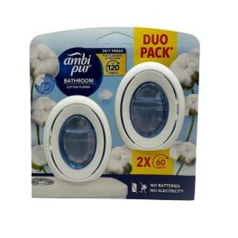   Ambi Pur Bathroom Duo Elektromos Utántöltő Cotton Flower 2 × 7,5 ml