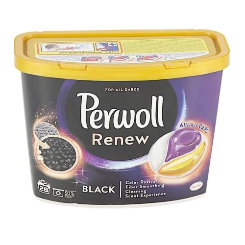 Perwoll kapszula 28 db All in 1 Black Renew&Care