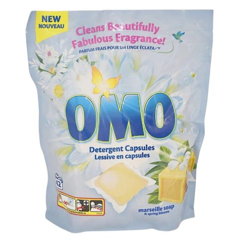 Omo folyékony kapszula 42 mosás Marseille Soap&Spring Blooms