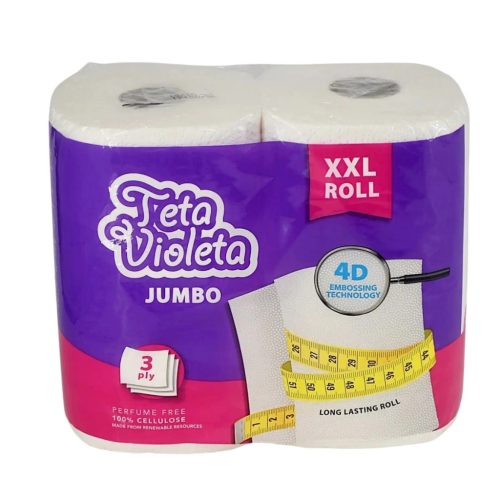 Violeta XXL papírtörlő 3 réteg, 2 tekercs, Jumbo prémium