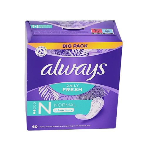 Always Egészségügyi betét Daily Fresh 60 db Normal
