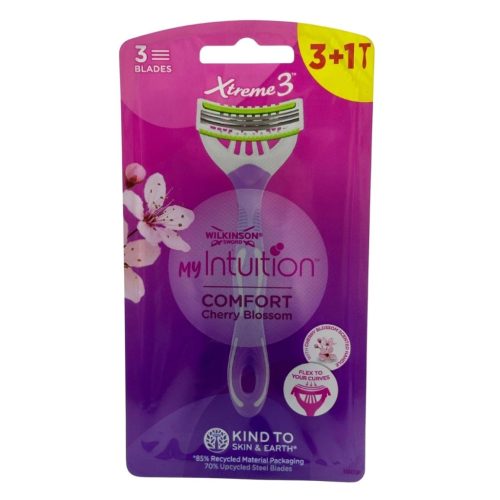 Wilkinson Xtreme3 borotva myintuition cherry blossom 3+1