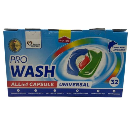 Wash pro mosókapszula 32 db universal