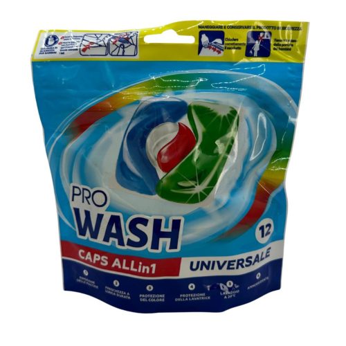 Wash pro mosókapszula 12 db universal