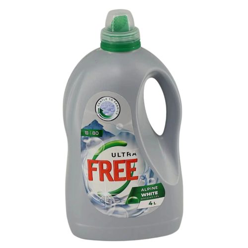 Ultra Free folyékony mosószer 4 L  Alpine White