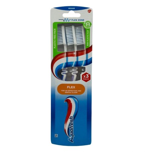 Aquafresh fogkefe 3db Flex Medium
