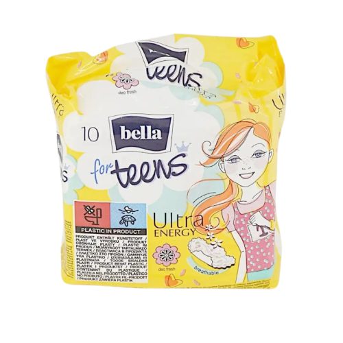Bella For Teens Egészségügyi Betét 10 db Ultra Energy