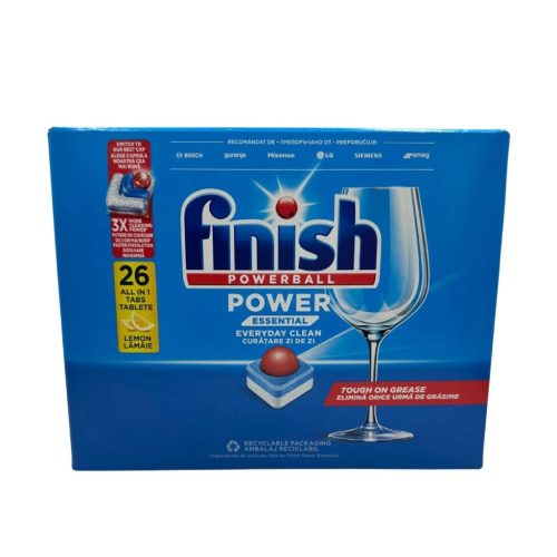 Finish mosogatógép tabletta 26 db power essential lemon