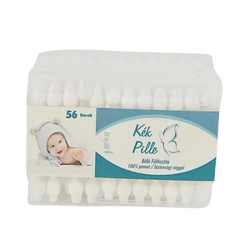 Kék pille Bébi fültisztító 56 db