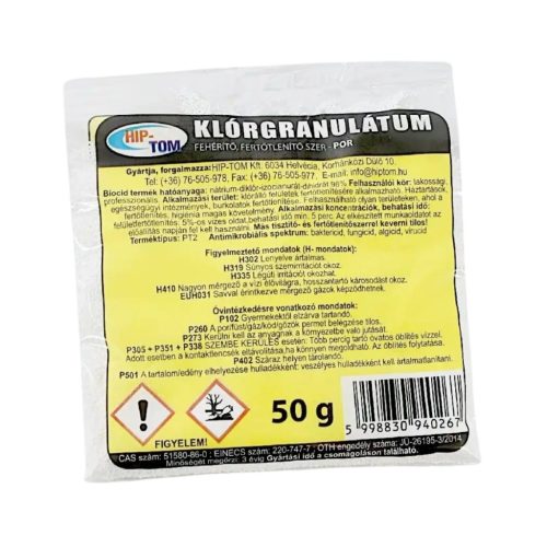 Hip-Tom Klórgranulátum 50 g Hypopor