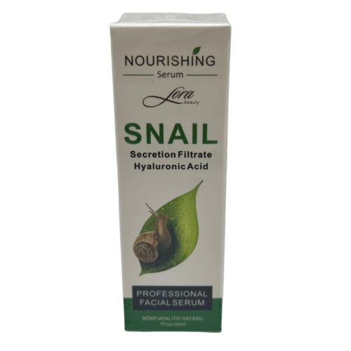 Lora arcszérum 30ml csigás, hyaluronsavval