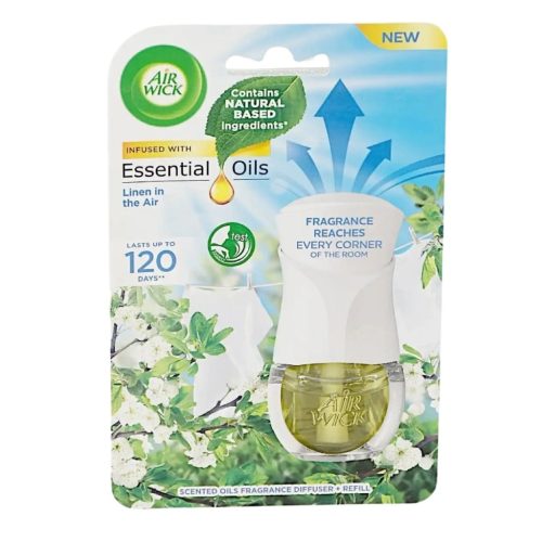 Air Wick elektromos illatosító készülék+utántöltő 19 ml Life Scents Linen in the Air