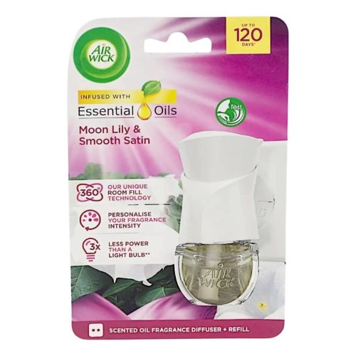 Air Wick elektromos illatosító készülék+ut.19 ml Smooth Satin&Moon Lily