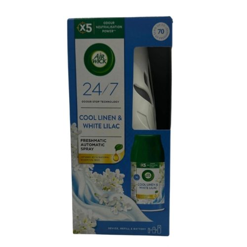 Air Wick készülék+ut 250ml cool lilen&white lilac