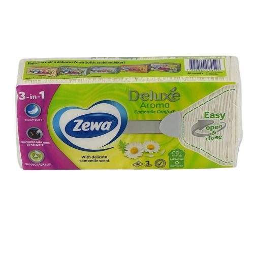 Zewa Deluxe papírzsebkendő 3 réteg,90db, Kamilla