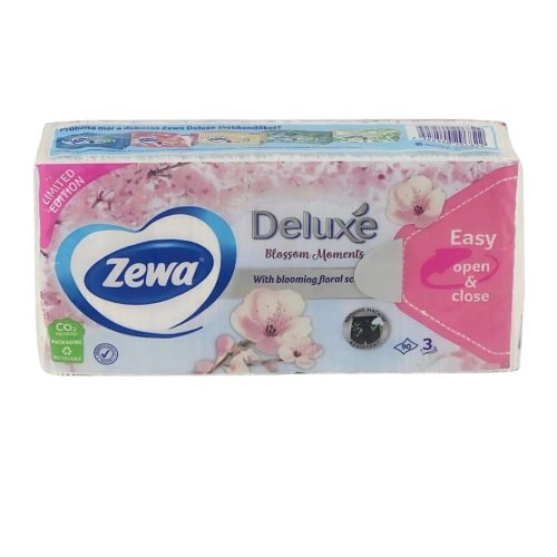 Zewa Deluxe papírzsebkendő 3 réteg,90db,  limited edition