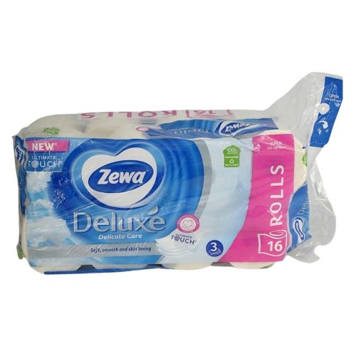 Zewa Deluxe wc papír, 3 réteg, 16 tekercs, Delicate Care