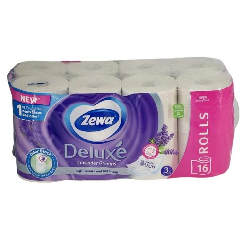 Zewa Deluxe wc papír, 3 réteg, 16 tekercs, Lavender Dreams