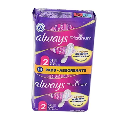 Always Duo egészségügyi betét Platinum 14 db Super