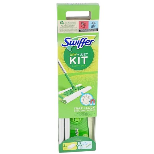 Swiffer Floor Mop Kit + 8 száraz kendő + 3 nedves kendő