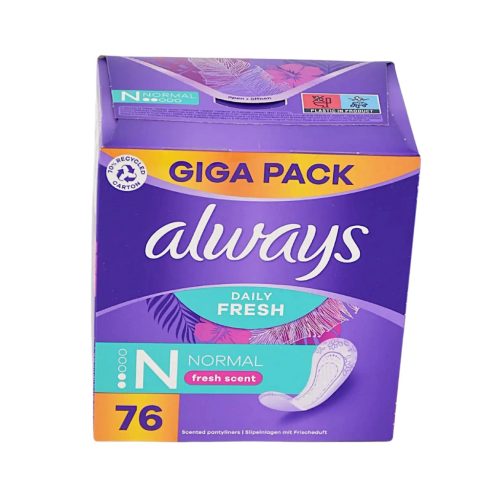 Always tisztasági betét Daily Fresh 76 db-os  Normal Fresh Scent