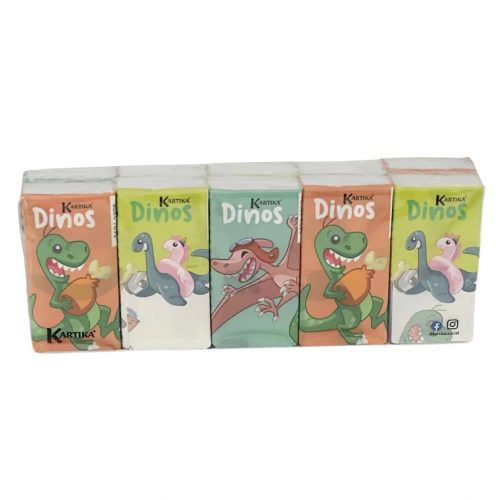 Kartika Papírzsepkedő 3 rétegű 10x9 db Dinosaurus