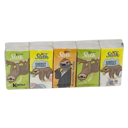 Kartika Papírzsepkendő 3 rétegű 10x9 Sloth