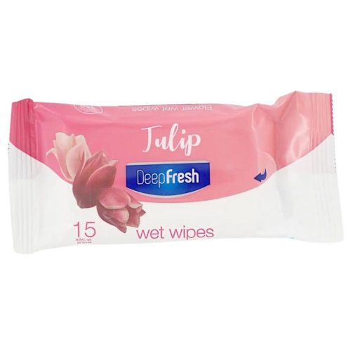 Deep Fresh Nedves Törlőkendő 15 db Tulip
