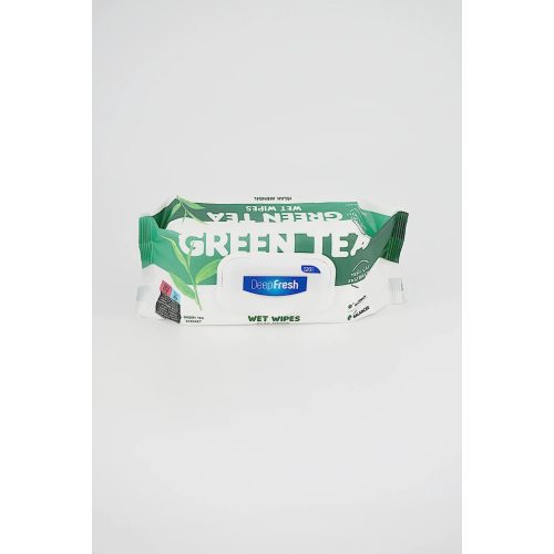 Deep Fresh nedves törlőkendő 120 db-os Green Tea-FlipTop
