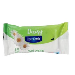 Deep Fresh nedves törlőkendő 15 db Daisy