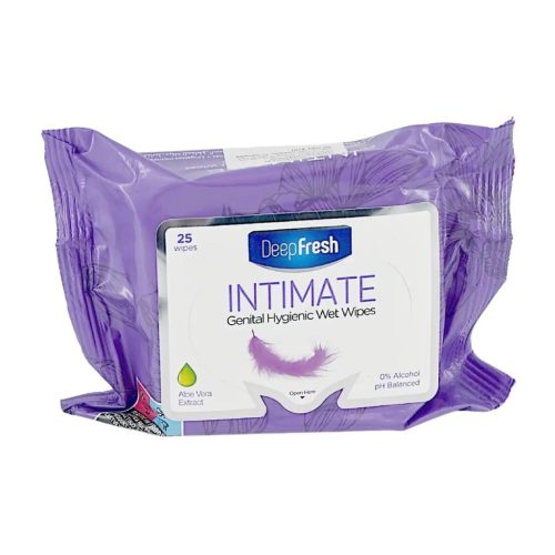 Deep Fresh nedves intim törlőkendő 25db-os Aloe vera Extract