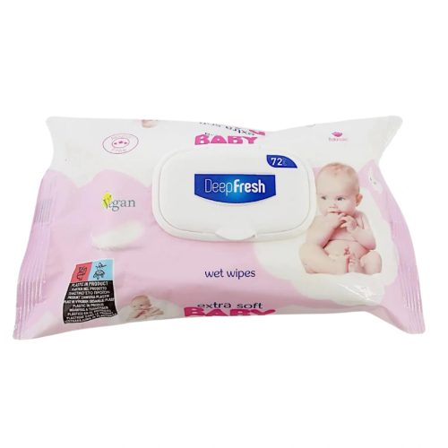 Deep Fresh nedves törlőkendő 72 db wet vipes