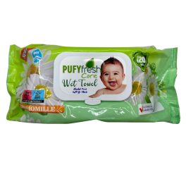 Pufy fresh nedves törlőkendő 120 db chamomille