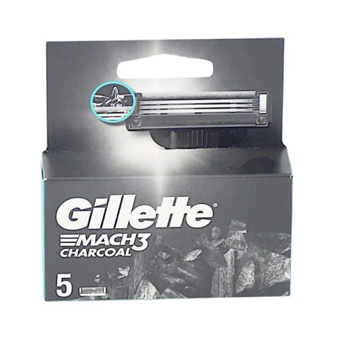 Gillette Mach 3 borotva penge 5 db-os Charcoal