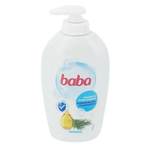 BABA folyékony szappan 250 ml Antibakteriális hatású teafaolajjal