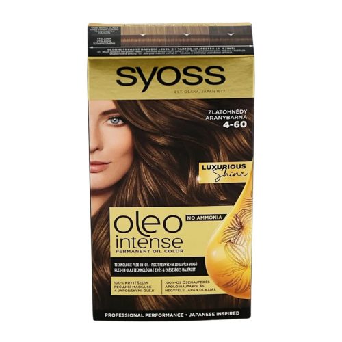Syoss Color Oleo intenzív olaj hajfesték 4-60 aranybarna