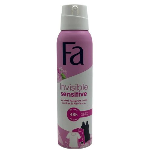 Fa izzadásgátló deospray 150 ml Invisible Sensitive