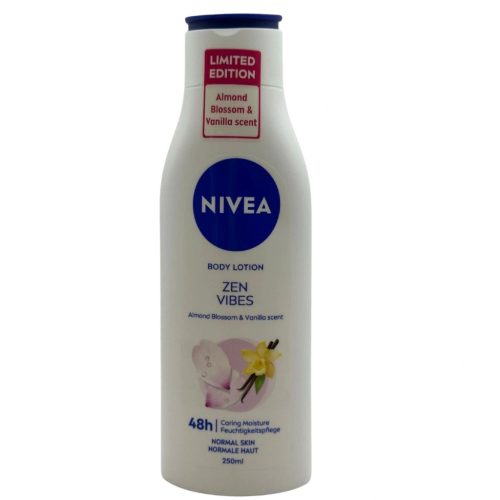 Nivea testápoló 250 ml Zen Vibes Almond Blossom&Vanilla scent