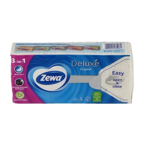 Zewa Deluxe papírzsebkendő 3 réteg,90db, illatmentes