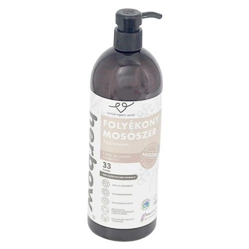 Herbow Folyékony mosószer 1000 ml Színes és fehér ruhákhoz Pure Nature