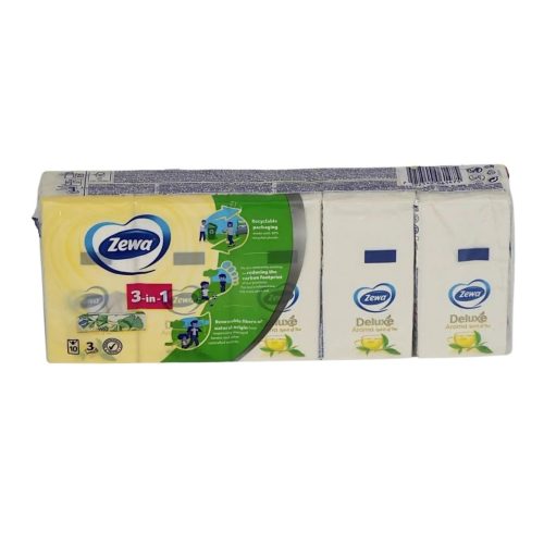 Zewa Deluxe papírzsebkendő 3 rétegű 10x10 db Spirit Of Tea