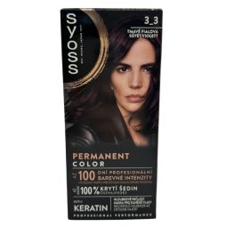 Syoss color tartós hajfesték 3-3 sötét violett