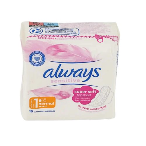 Always egészségügyi betét Ultra Sensitive 10db Normal