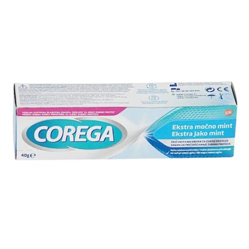Corega Erős műfogsorrögzítő krém 40 g Original/Extra Strong