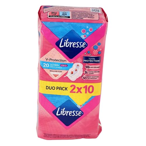 Libresse egészségügyi betét 2x10 db Ultra Normal, szárnyas
