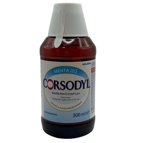 Corsodyl szájöblögető oldat 300 ml alkoholmentes